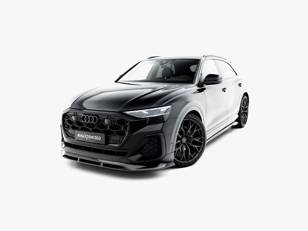 Maxton Design Prepreg Carbon Fiber Front Splitter Audi SQ8 / Q8 S-Line Mk1 Facelift - Wayside Performance 