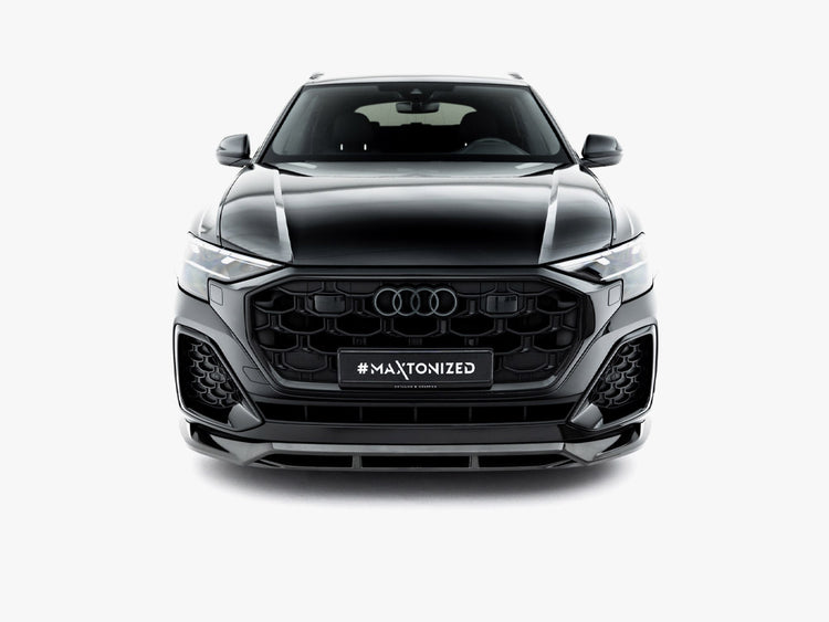 Maxton Design Prepreg Carbon Fiber Front Splitter Audi SQ8 / Q8 S-Line Mk1 Facelift - Wayside Performance 