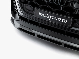 Maxton Design Prepreg Carbon Fiber Front Splitter Audi SQ8 / Q8 S-Line Mk1 Facelift - Wayside Performance 