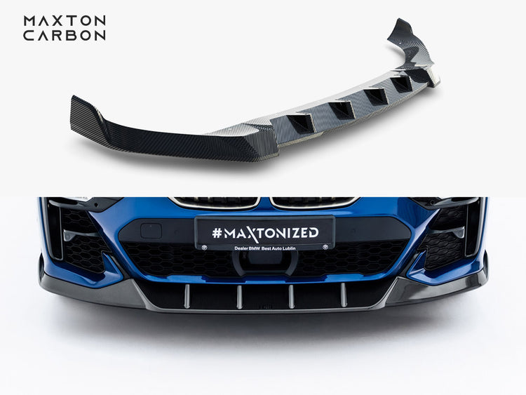 Maxton Design Prepreg Carbon Fiber Front Splitter BMW X7 M-Pack G07 - Wayside Performance 