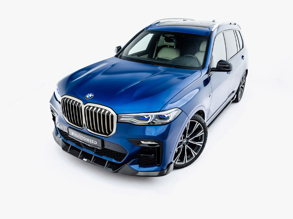 Maxton Design Prepreg Carbon Fiber Front Splitter BMW X7 M-Pack G07 - Wayside Performance 