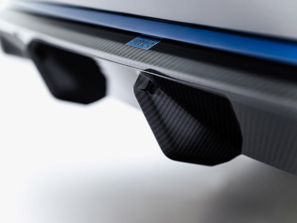 Maxton Design Prepreg Carbon Fiber Rear Diffuser BMW X7 M-Pack G07 / G07 Facelift (version with towbar) - Wayside Performance 