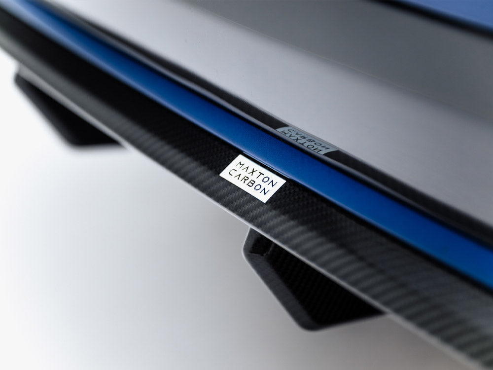 Maxton Design Prepreg Carbon Fiber Rear Diffuser BMW X7 M-Pack G07 / G07 Facelift (version with towbar) - Wayside Performance 