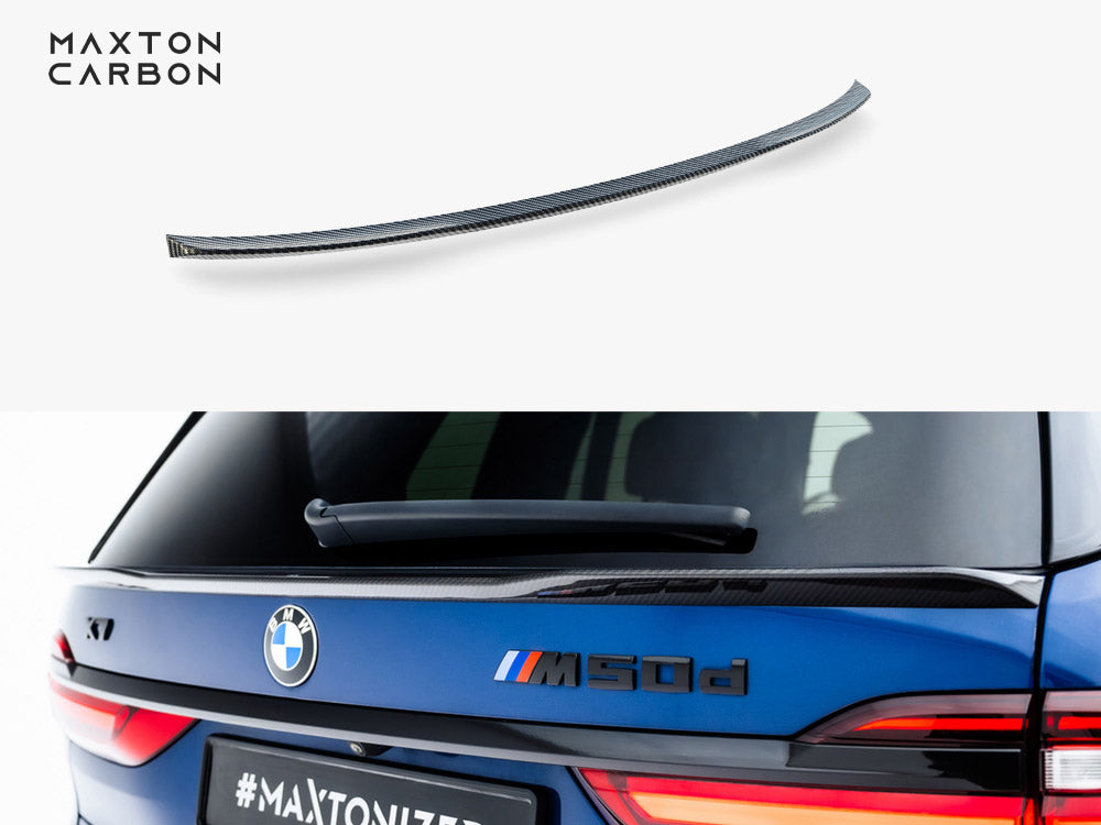 Maxton Design Prepreg Carbon Fiber Tailgate Spoiler (Lower) BMW X7 M-Pack G07 - Wayside Performance 