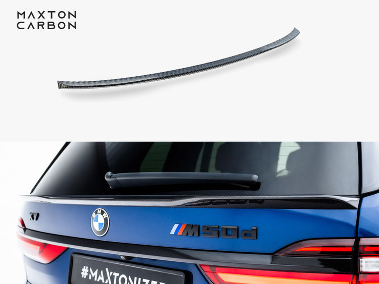 Maxton Design Prepreg Carbon Fiber Tailgate Spoiler (Lower) BMW X7 M-Pack G07 - Wayside Performance 