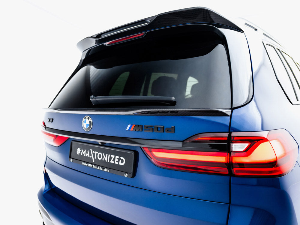Maxton Design Prepreg Carbon Fiber Tailgate Spoiler (Lower) BMW X7 M-Pack G07 - Wayside Performance 