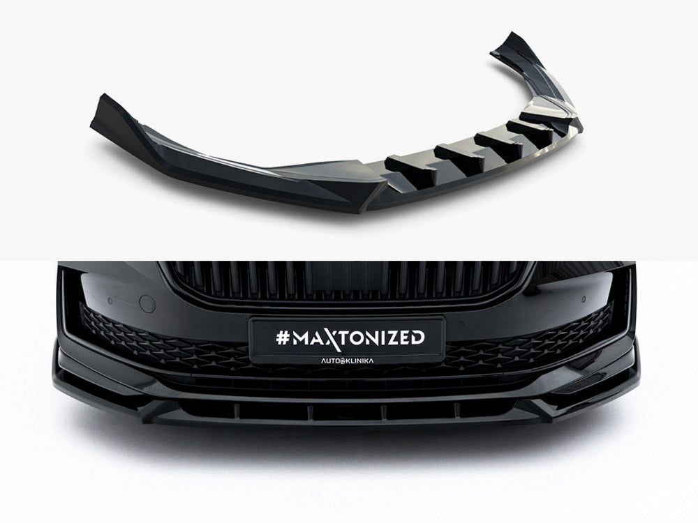 Maxton Design Front Splitter V.2 Skoda Superb Sportline Mk4