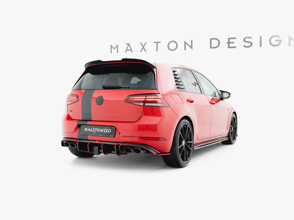 Maxton Design Spoiler CAP V.2 Volkswagen Golf R / R-Line / GTI / GTD Mk7 / Mk7 Facelift