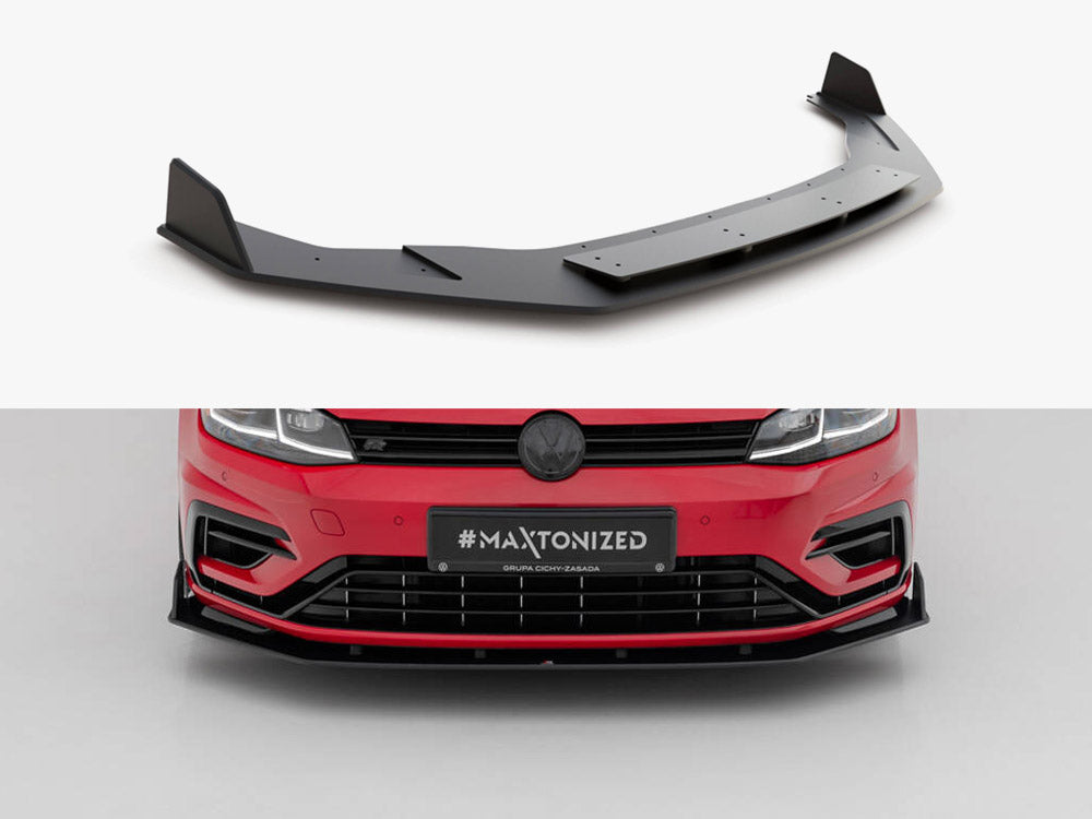Maxton Racing Front Splitter V.2 Vw Golf 7 R / R-line Facelift