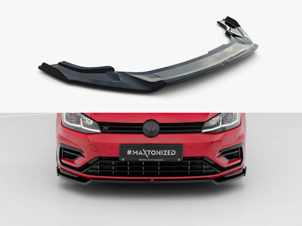 Maxton Design Front Splitter V.2 Vw Golf 7 R / R-line Facelift