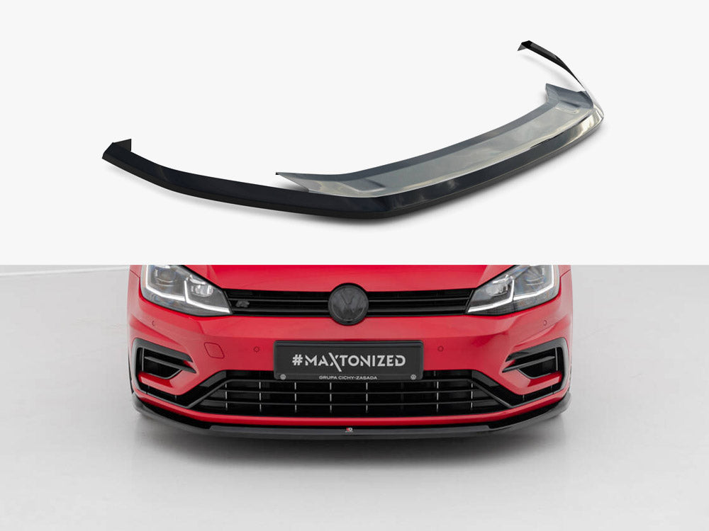 Maxton Design Front Splitter V.6 VW Golf 7 R / R-Line Facelift