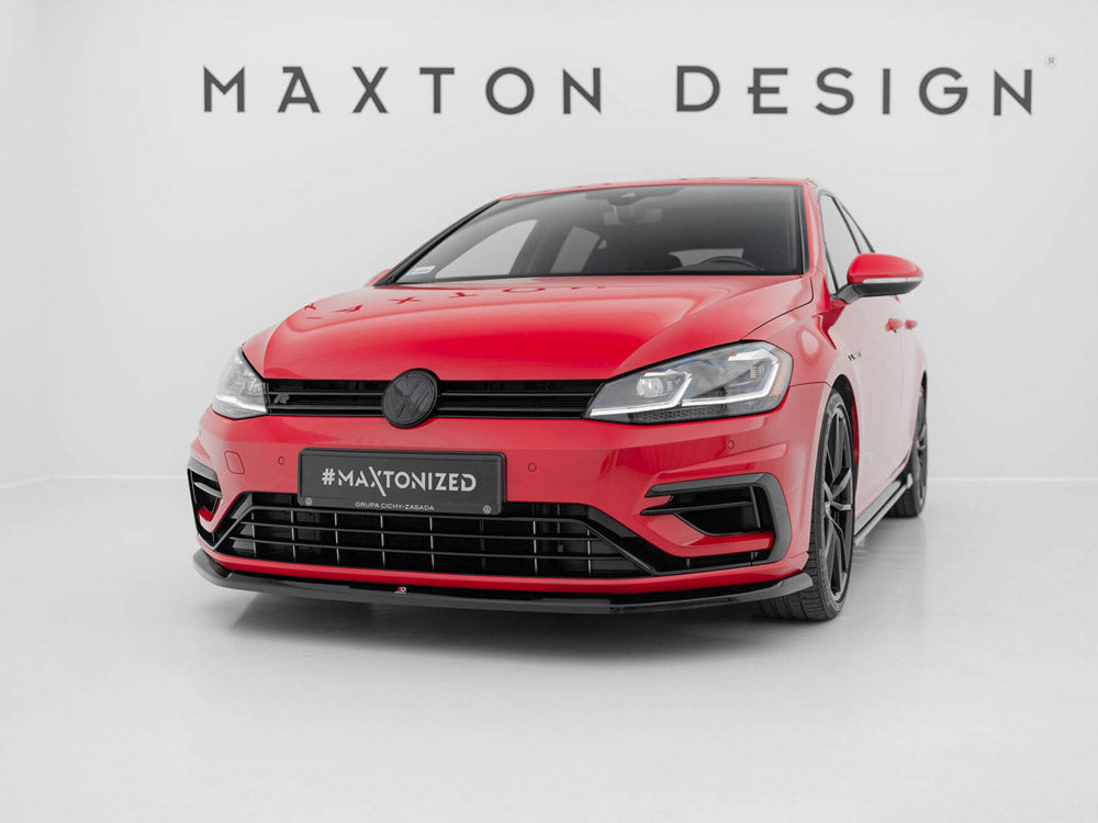 Maxton Design Front Splitter V.6 VW Golf 7 R / R-Line Facelift