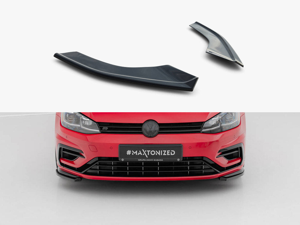 Maxton Design Front Splitter V.8 Vw Golf 7 R / R-line Facelift