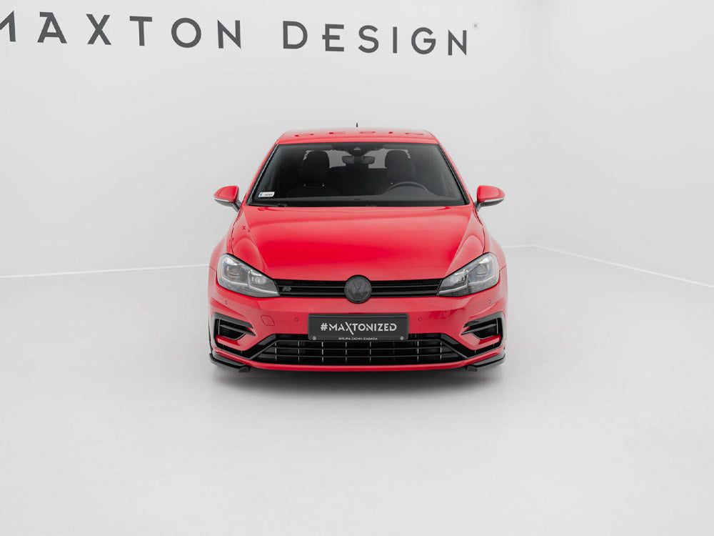 Maxton Design Front Splitter V.8 Vw Golf 7 R / R-line Facelift
