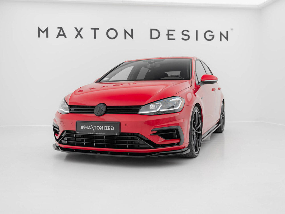 Maxton Design Front Splitter V.9 Vw Golf 7 R / R-line Facelift