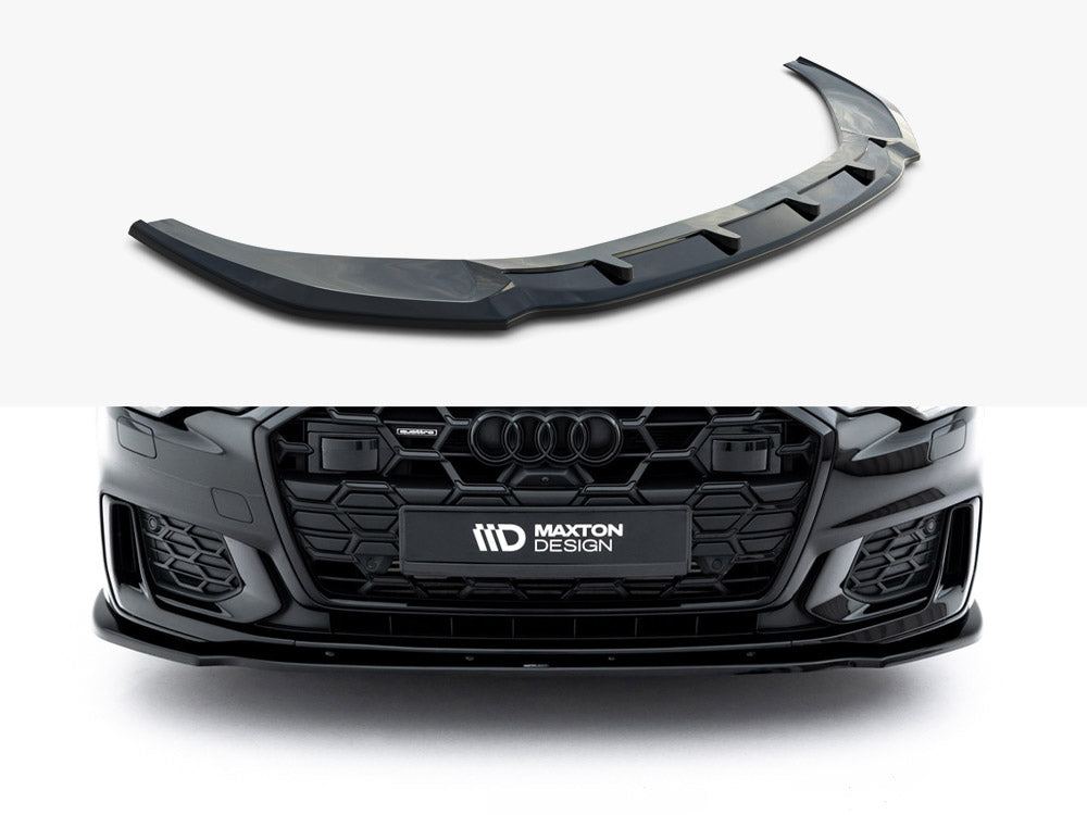 Maxton Design Front Splitter V.2 Audi A6 S-Line / S6 C8 - Wayside Performance 