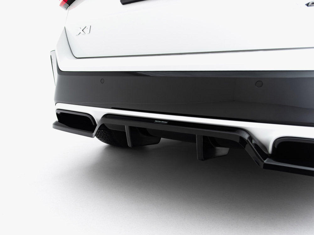 Maxton Design Rear Splitter (Vertical Bars) BMW X1 M-Pack U11 - Wayside Performance 