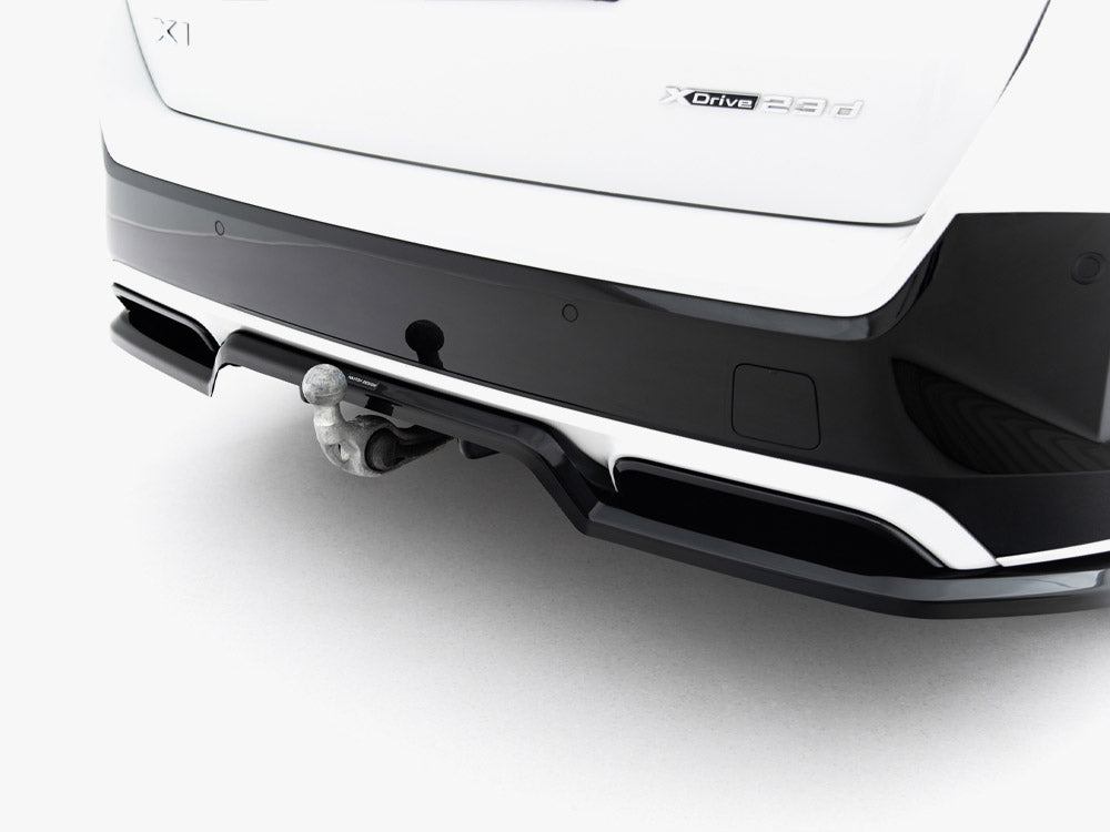 Maxton Design Rear Splitter (Vertical Bars) BMW X1 M-Pack U11 - Wayside Performance 