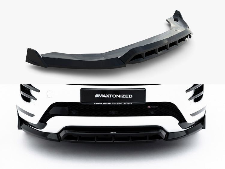 Maxton Design Front Splitter Land Rover Range Rover Evoque Dynamic Mk2 - Wayside Performance 