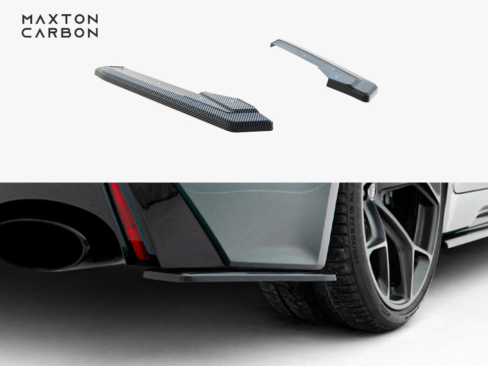 Maxton Design Prepreg Carbon Fiber Rear Side Splitters Audi RS7 C8 - Wayside Performance 