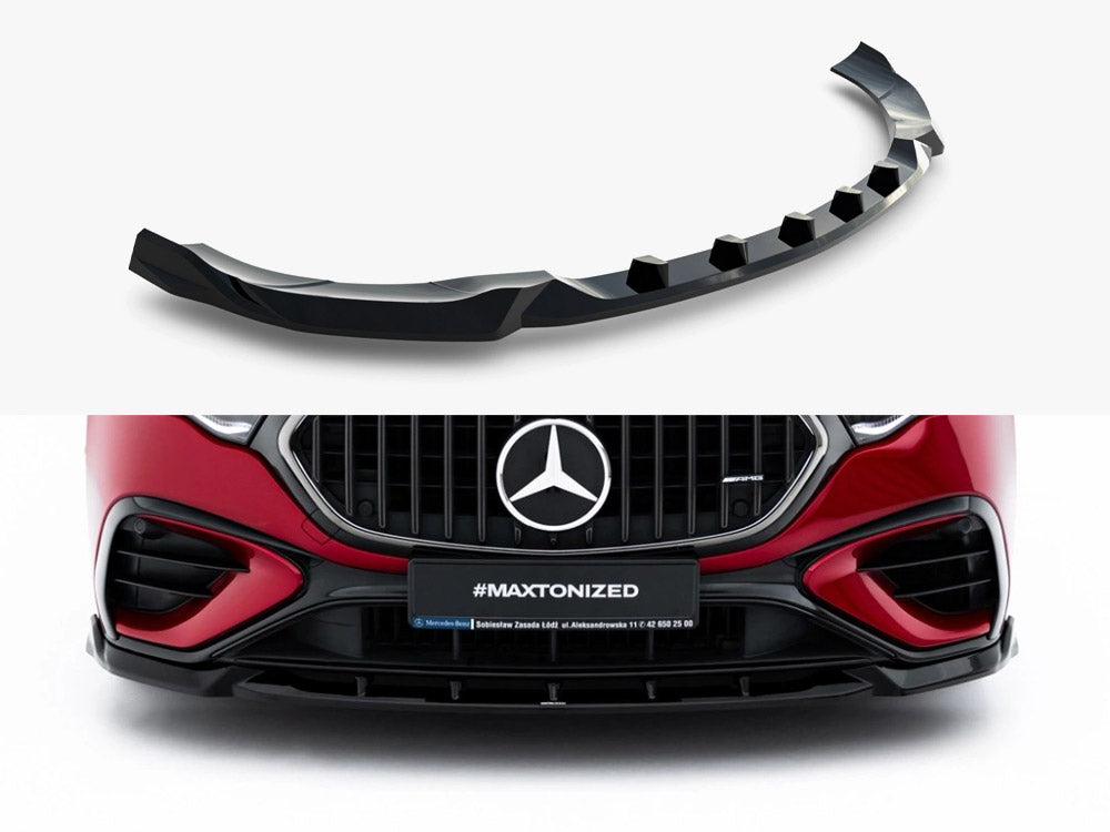 Maxton Design Front Splitter Mercedes-AMG E53 Sedan / Estate W214 - Wayside Performance 