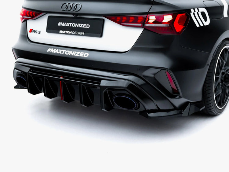 Maxton Design Rear Side Splitters V.3 Audi RS3 Sedan 8Y Facelift - Wayside Performance 