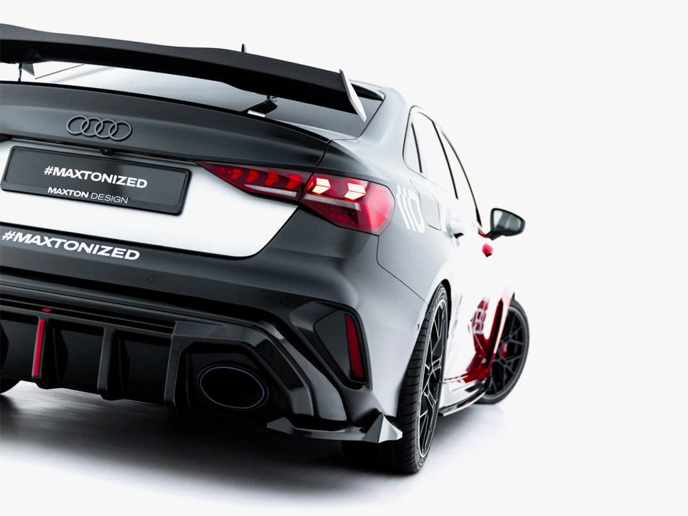 Maxton Design Rear Side Splitters V.3 Audi RS3 Sedan 8Y Facelift - Wayside Performance 