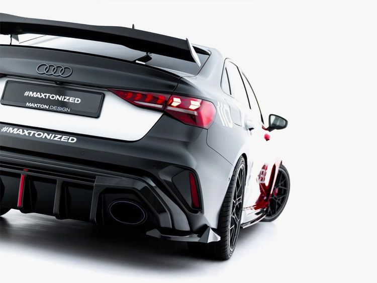 Maxton Design Rear Side Splitters V.3 Audi RS3 Sedan 8Y Facelift - Wayside Performance 