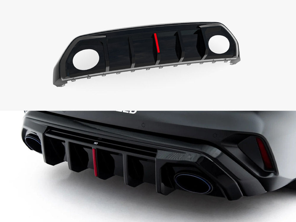 Maxton Design Rear Valance Audi RS3 Sedan 8Y Facelift (Version with original reflector) - Wayside Performance 