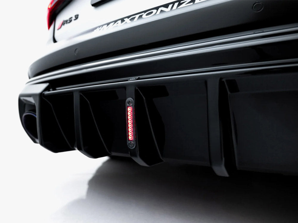 Maxton Design Rear Valance Audi RS3 Sedan 8Y Facelift (Version with LED light) - Wayside Performance 