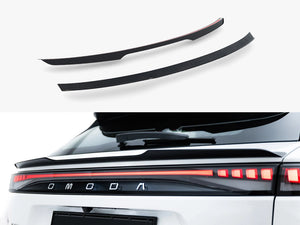 Maxton Design Omoda 9 Mk1 bottom spoiler body and styling part, black aerodynamic diffuser for enhanced vehicle sportiness