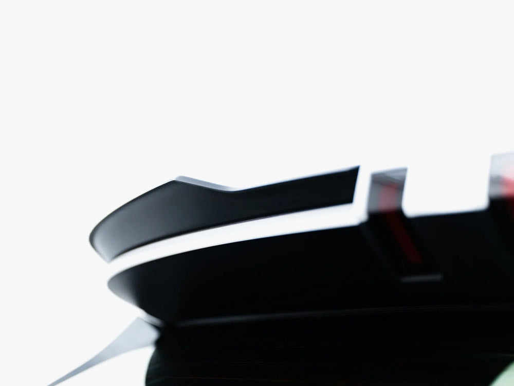 Maxton Design Omoda 9 Mk1 upper spoiler cap for body and styling, shown on vehicle with sleek design and black finish.