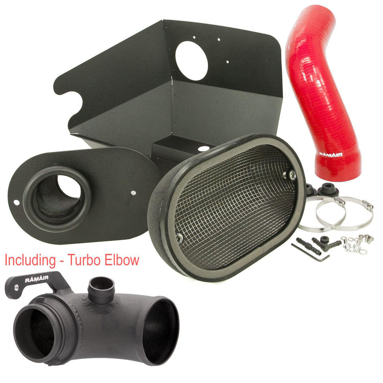 Ramair Performance Foam Induction Kit With Turbo Elbow for 2.0 TSI MQB VAG - Red Hose - Wayside Performance 