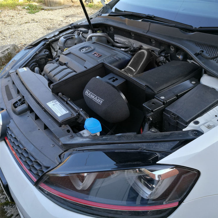 Ramair Performance Foam Induction Kit With Turbo Elbow for 2.0 TSI MQB VAG - Black Hose - Wayside Performance 