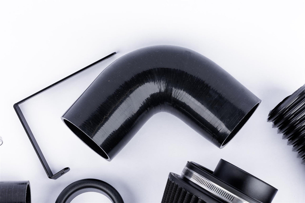 Ramair Performance Pleated Induction Kit for VW MK5 Golf R32 3.2 V6 - Black Hoses - Wayside Performance 