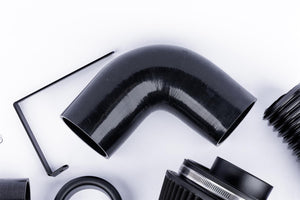 Ramair Performance Pleated Induction Kit for VW MK5 Golf R32 3.2 V6 - Black Hoses - Wayside Performance 