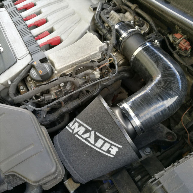 Ramair Performance Foam Induction Kit for VW MK5 Golf R32 3.2 V6 - Red Hoses - Wayside Performance 