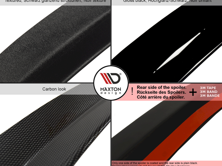 Maxton Design Spoiler Cap Renault Clio Mk3 Rs (2006-2012) - Wayside Performance 