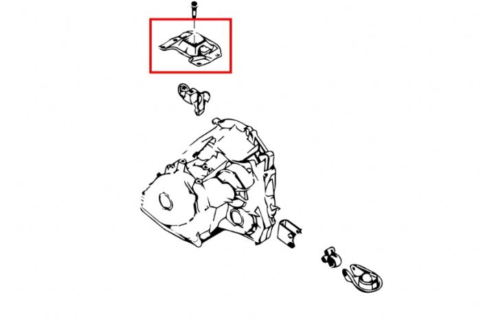 Hardrace uprated left hand gearbox engine mount for MK2 Focus ST and RS - Wayside Performance 