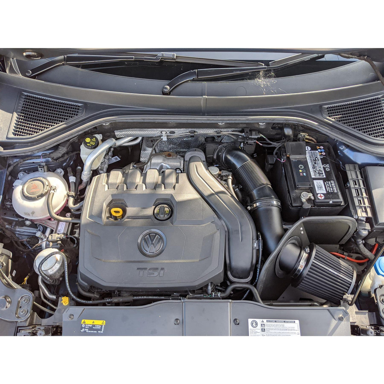 Ramair Performance Induction Kit with Turbo Inlet for VW MK8 1.5 TSI - Black Hose - Wayside Performance 