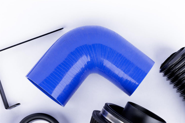 Ramair Performance Pleated Induction Kit for VW MK5 Golf R32 3.2 V6 - Blue Hoses - Wayside Performance 