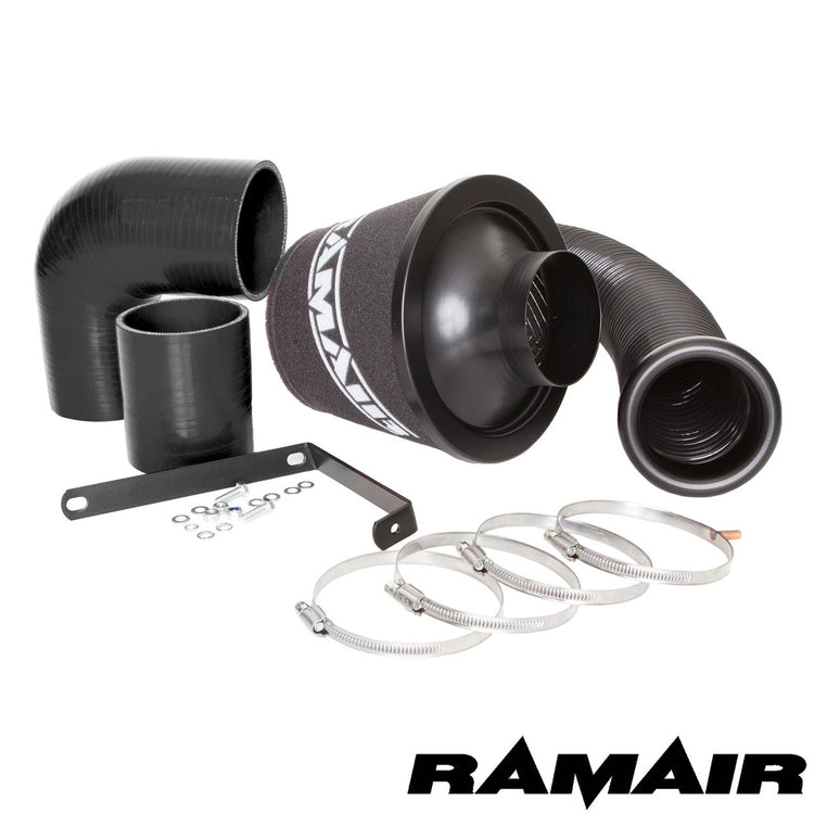 Ramair Performance Foam Induction Kit for VW MK5 Golf R32 3.2 V6 - Black Hoses - Wayside Performance 