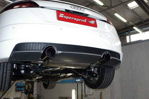 Supersprint rear muffler delete for Audi TT MK3 Coupè/Roadster 2.0 tdi (184 hp) 2015- - Wayside Performance 