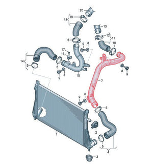 Forge Motorsport High Flow Discharge Pipe for 1.8T and 2.0T VAG Engines - Wayside Performance 