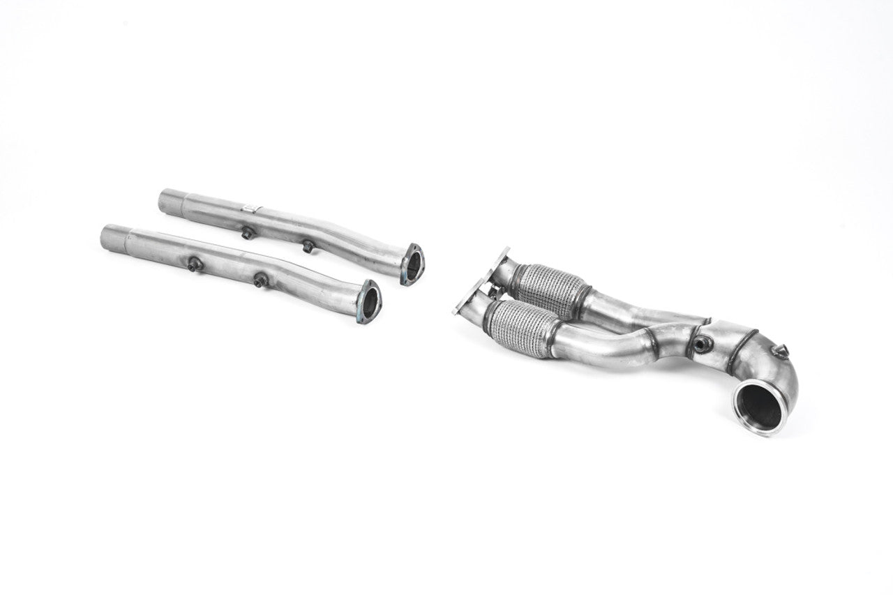 Milltek V2 Downpipe with Decat & OPF/GPF Bypass RSQ3 (OPF/GPF Models) - Wayside Performance 