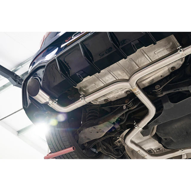 VW Golf R-Line (Mk8) 1.5 TSI (20>) 'GTI Style' Dual Exit Venom GPF Back Performance Exhaust - Wayside Performance 