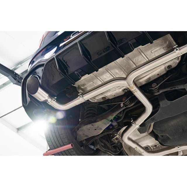 VW Golf R-Line (Mk8) 1.5 TSI (20>) 'GTI Style' Dual Exit Venom GPF Back Performance Exhaust - Wayside Performance 