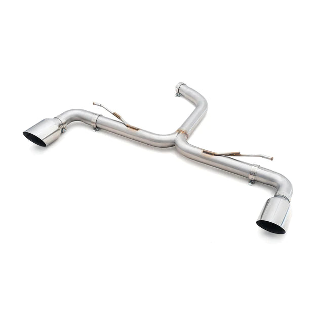 VW Golf R-Line (Mk8) 1.5 TSI (20>) 'GTI Style' Dual Exit Rear Box Section Performance Exhaust - Wayside Performance 