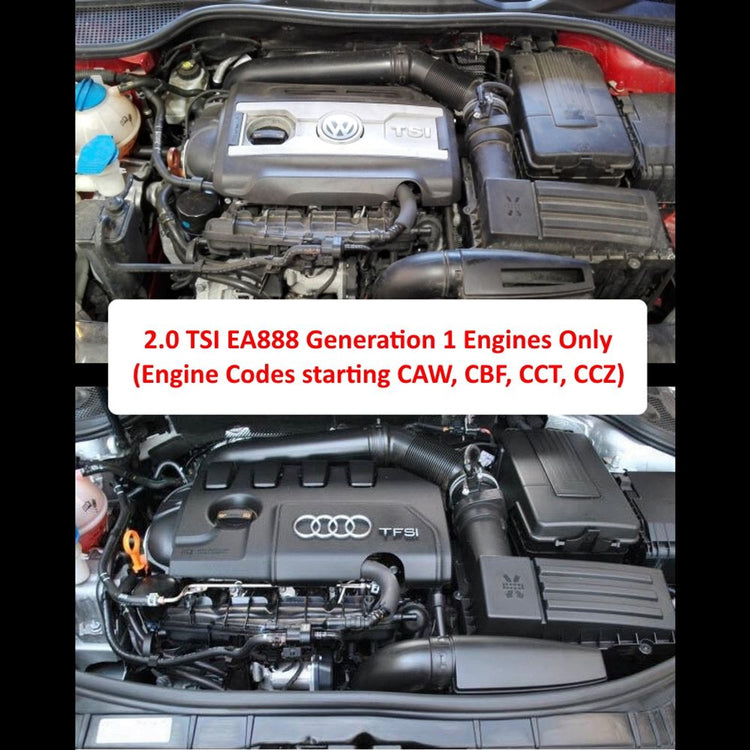 Ramair Performance Foam Induction Kit for 2.0 TSI TFSI MK6 GTI - Red Hose - Wayside Performance 