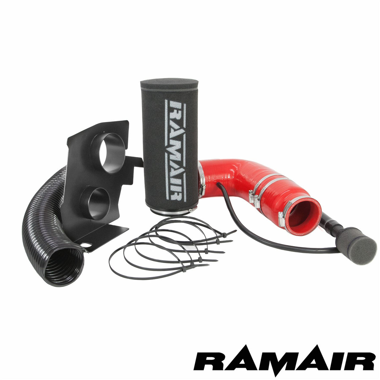 Ramair Performance Foam Induction Kit for 1.2 THP & VTI Citroen & Peugeot - Red Hose - Wayside Performance 